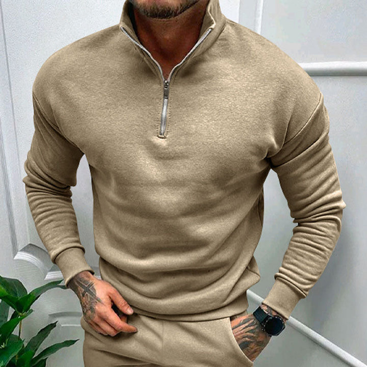 Zip-up men's sweater