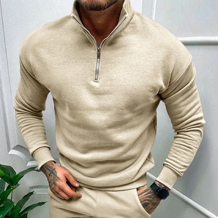 Zip-up men's sweater