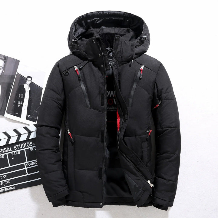 Thick warm winter jacket with fur lining and hood for men | Perfect for outdoor activities