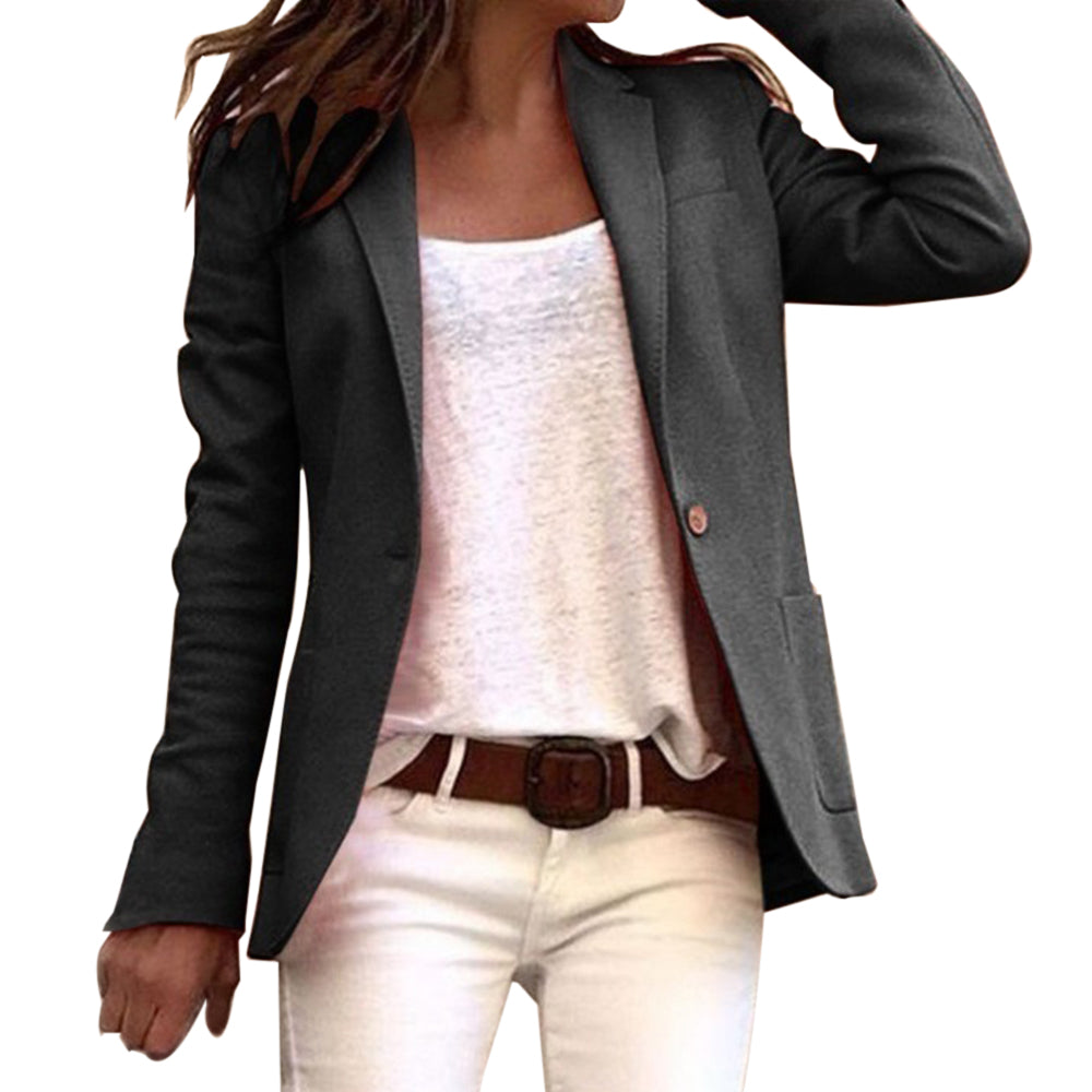Renata revers à bouton, slim, manches longues, blazer