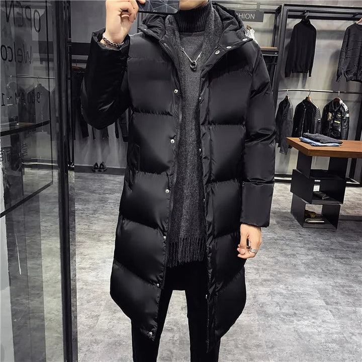 Victor - Manteau long à la mode en coton pour hommes