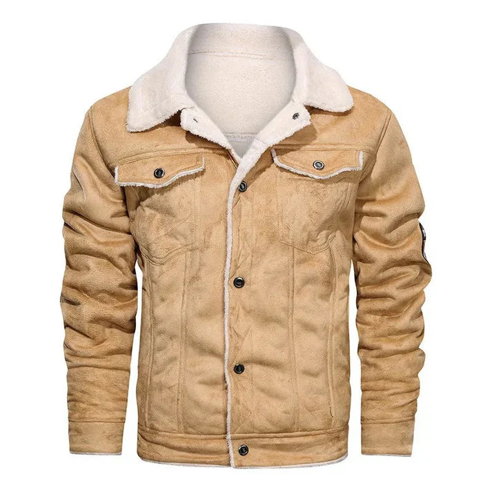 Giacca in pelle casual in stile bomber per uomo | perfetta per giornate casual