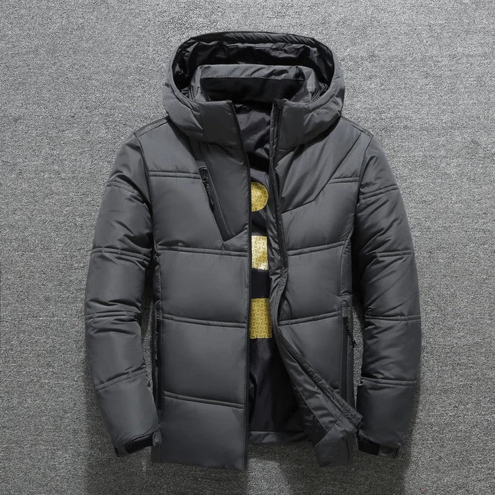Warm waterproof winter jacket with hood for men | ideal for the winter