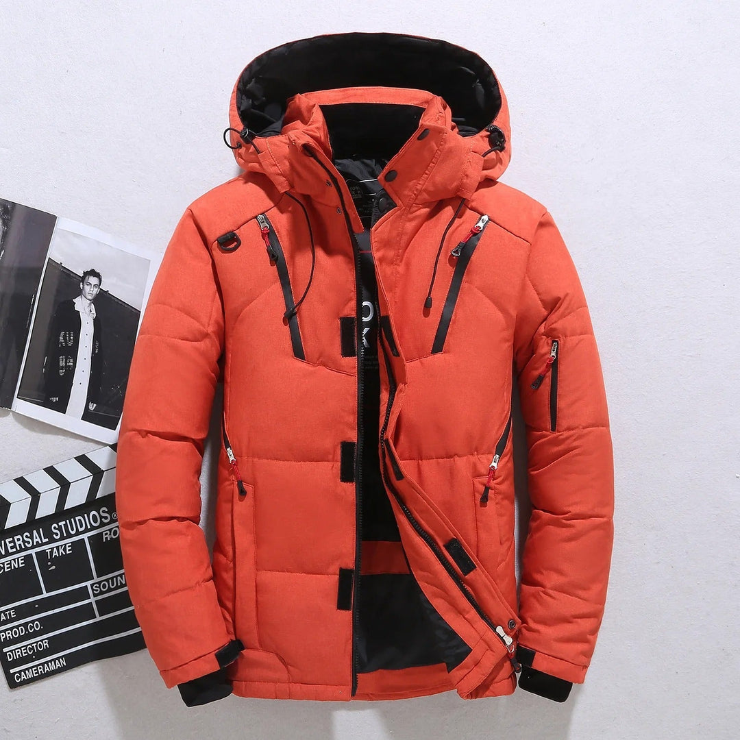 Thick warm winter jacket with fur lining and hood for men | Perfect for outdoor activities