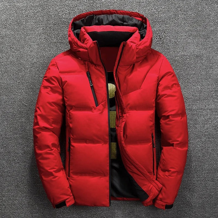 Warm waterproof winter jacket with hood for men | ideal for the winter