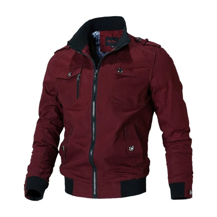 Casual Comfortable Windbreaker Bomber Jacket for Men | Ideal for spring and autumn