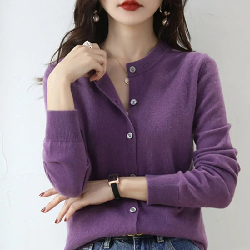 Mélody - O neckline knitted sweater