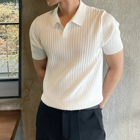Old Money Sommer Schlankes Polo shirts für Herren