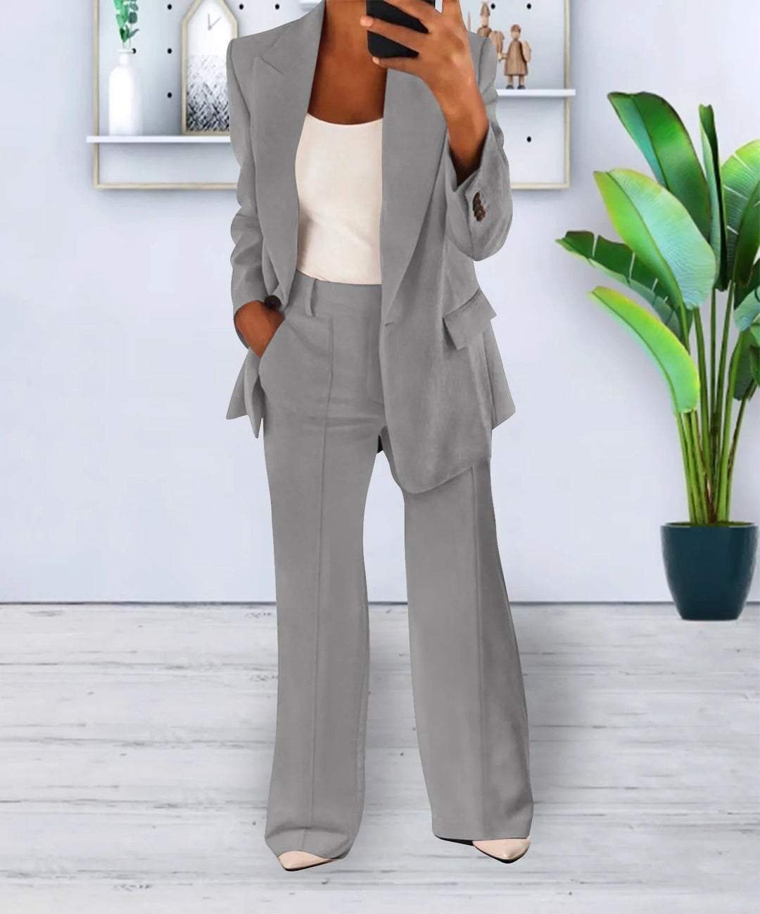 Lennon - Blazer e pantaloni - Classico - Design versatile, tessuto di alta qualità - Ideale per l'ufficio per donne