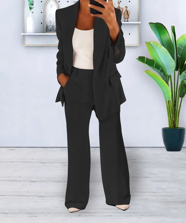Lennon - Blazer e pantaloni - Classico - Design versatile, tessuto di alta qualità - Ideale per l'ufficio per donne