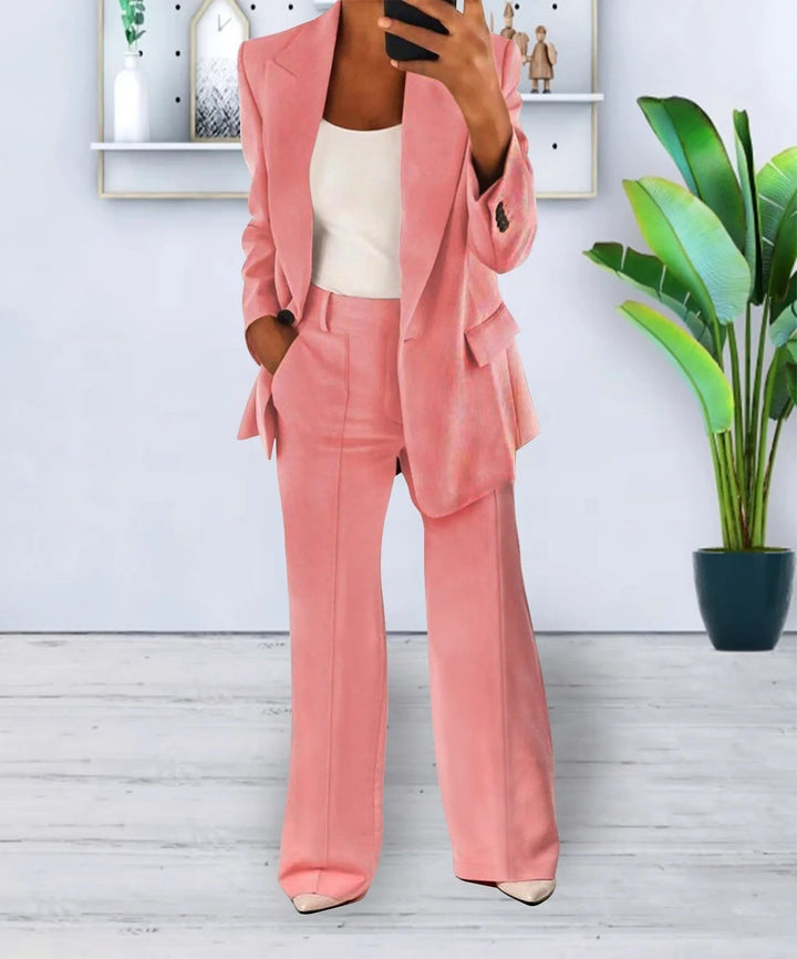 Lennon - Blazer e pantaloni - Classico - Design versatile, tessuto di alta qualità - Ideale per l'ufficio per donne