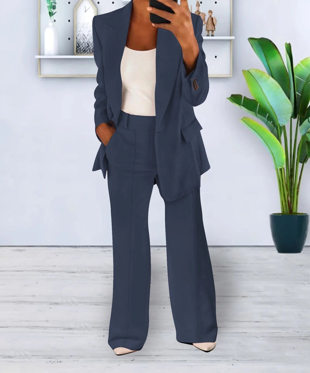 Lennon - Blazer e pantaloni - Classico - Design versatile, tessuto di alta qualità - Ideale per l'ufficio per donne