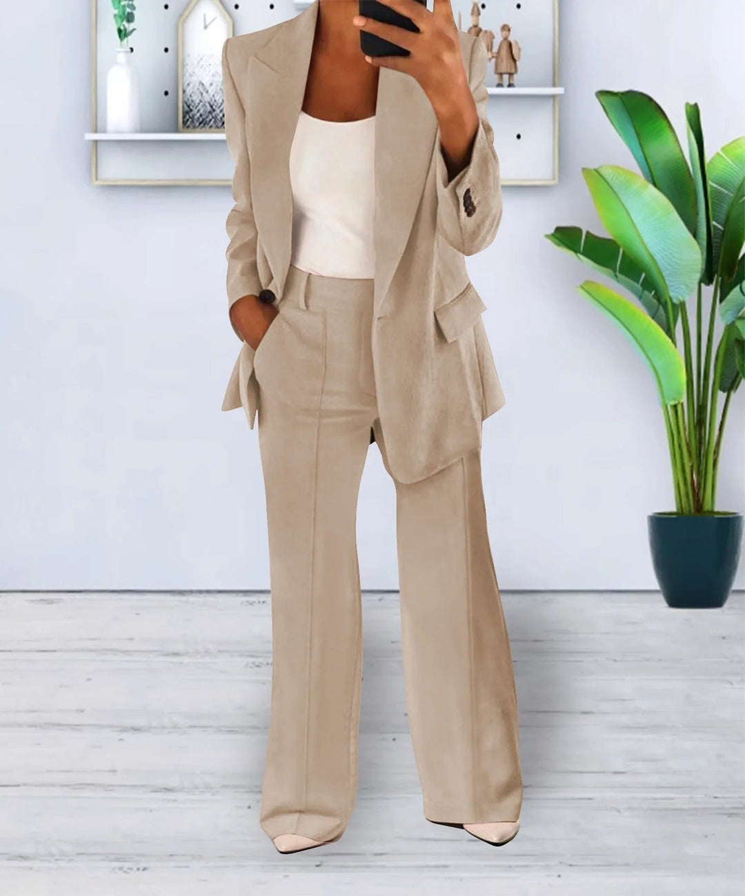 Lennon - Blazer e pantaloni - Classico - Design versatile, tessuto di alta qualità - Ideale per l'ufficio per donne
