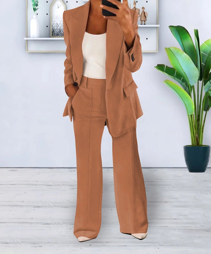 Lennon - Blazer e pantaloni - Classico - Design versatile, tessuto di alta qualità - Ideale per l'ufficio per donne