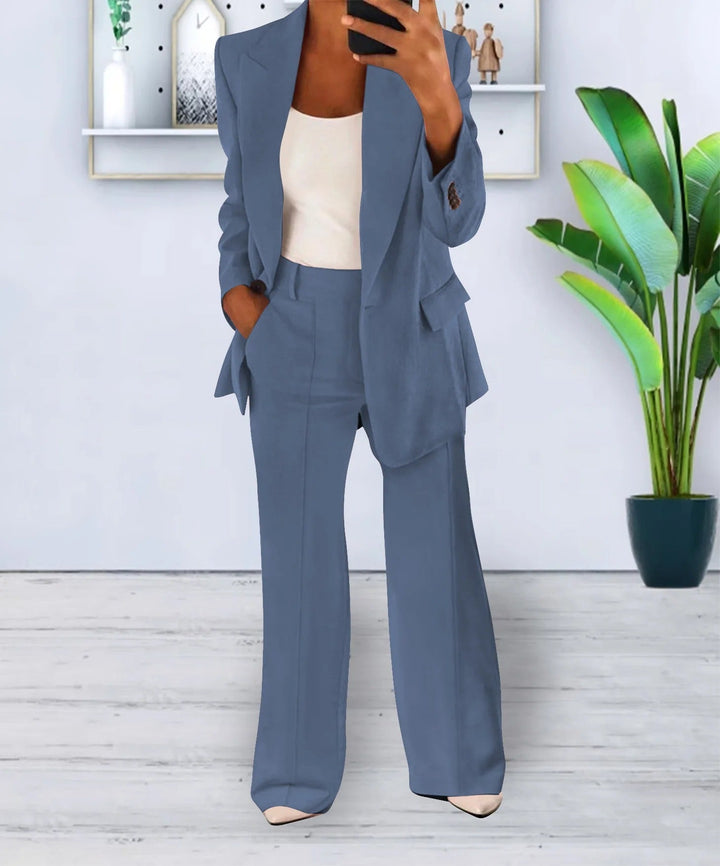 Lennon - Blazer e pantaloni - Classico - Design versatile, tessuto di alta qualità - Ideale per l'ufficio per donne