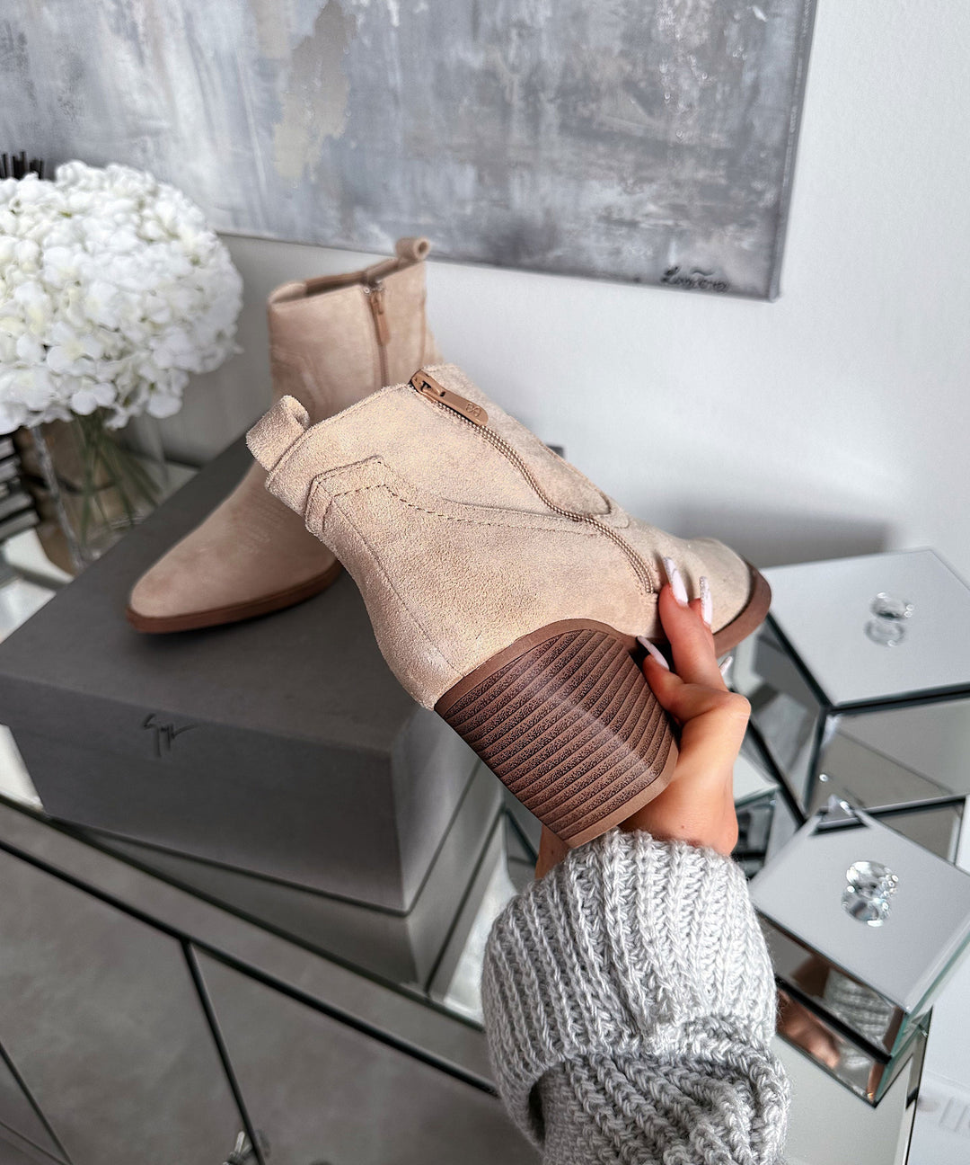 Ankle boots Allie Beige