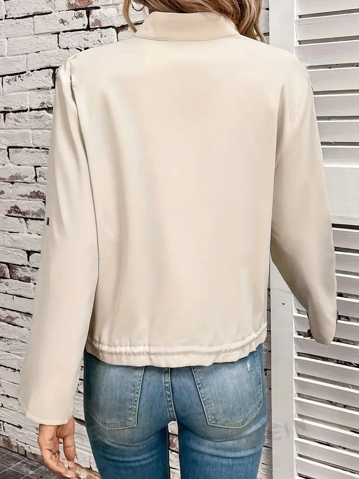 Isla - giacca casual con coulisse e cerniera