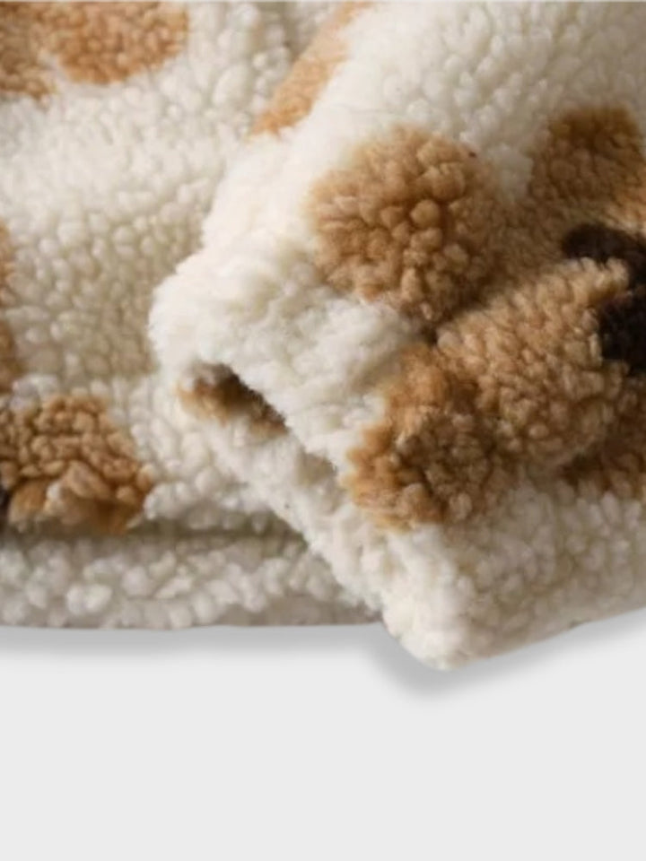 Sweat à capuche en polaire confortable avec imprimé ours pour hommes | Parfait pour les activités de plein air