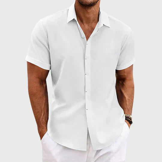 Camicia in lino di cotone
