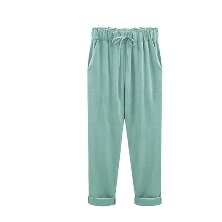 Pantalon Marie en coton et lin