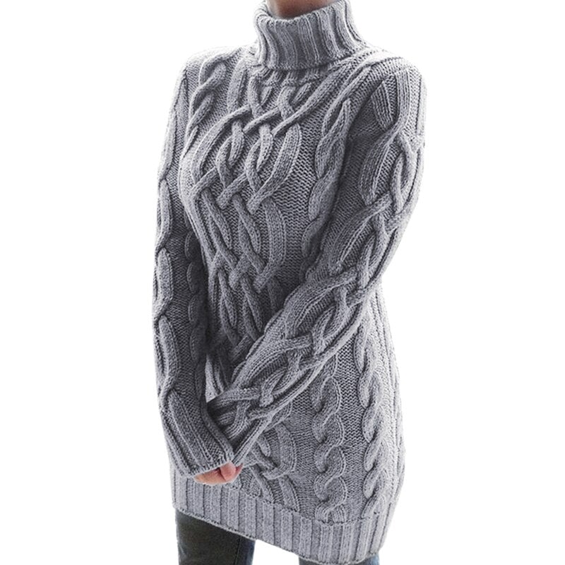 Jacquette - Reste bien au chaud avec cette robe en maille stylée