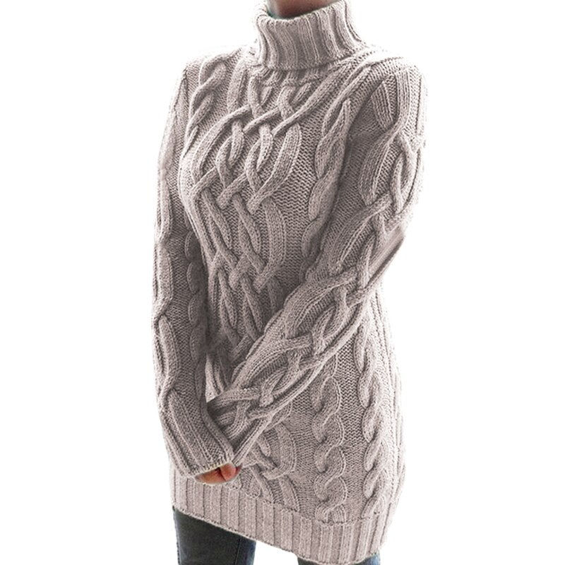 Jacquette - Reste bien au chaud avec cette robe en maille stylée
