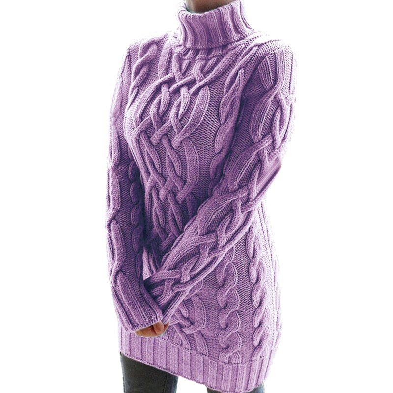 Jacquette - Reste bien au chaud avec cette robe en maille stylée