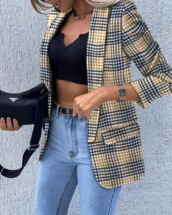 Gwenaëlle Blazer aderente a maniche lunghe