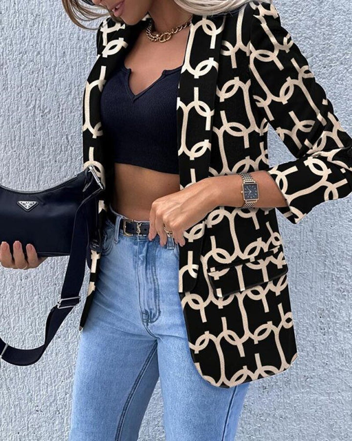 Gwenaëlle Blazer aderente a maniche lunghe