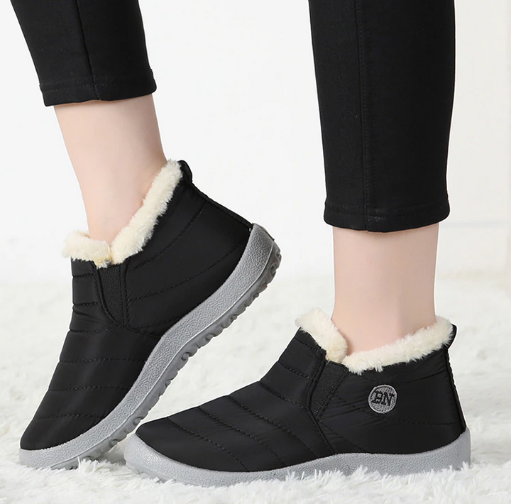 Wasserdichte Damen Winterstiefeletten mit Warmfutter – Rutschfeste Schneeboots für kalte Tage