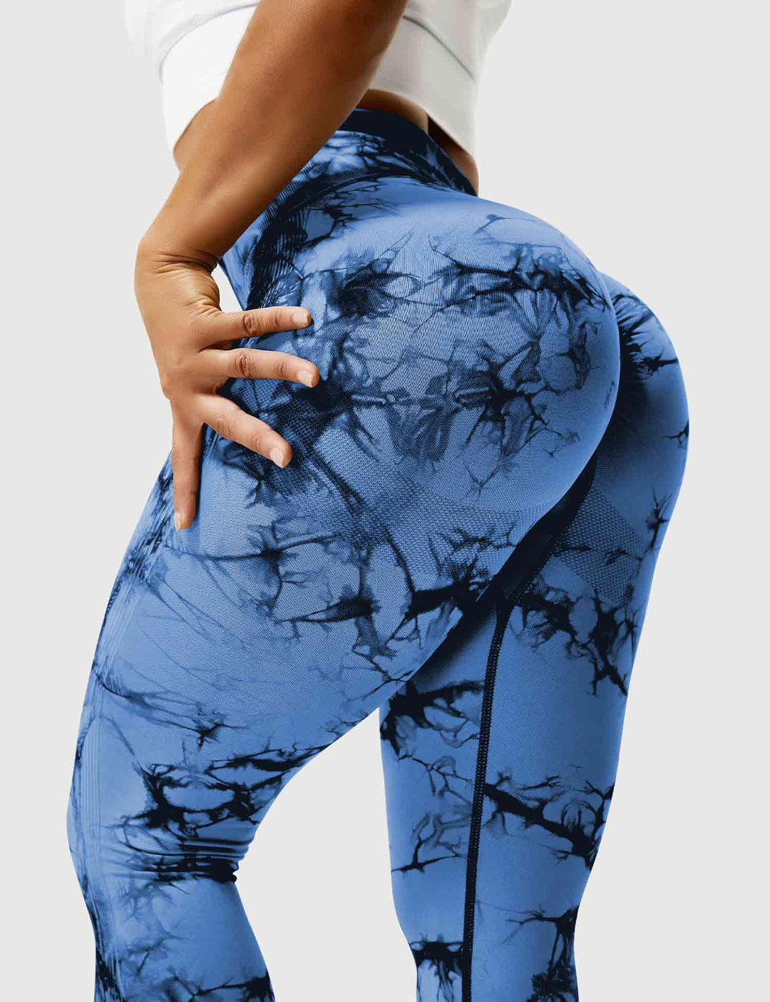Leggings de sport pour femmes sans couture avec taille haute – opaque, sculptant la silhouette et confortable