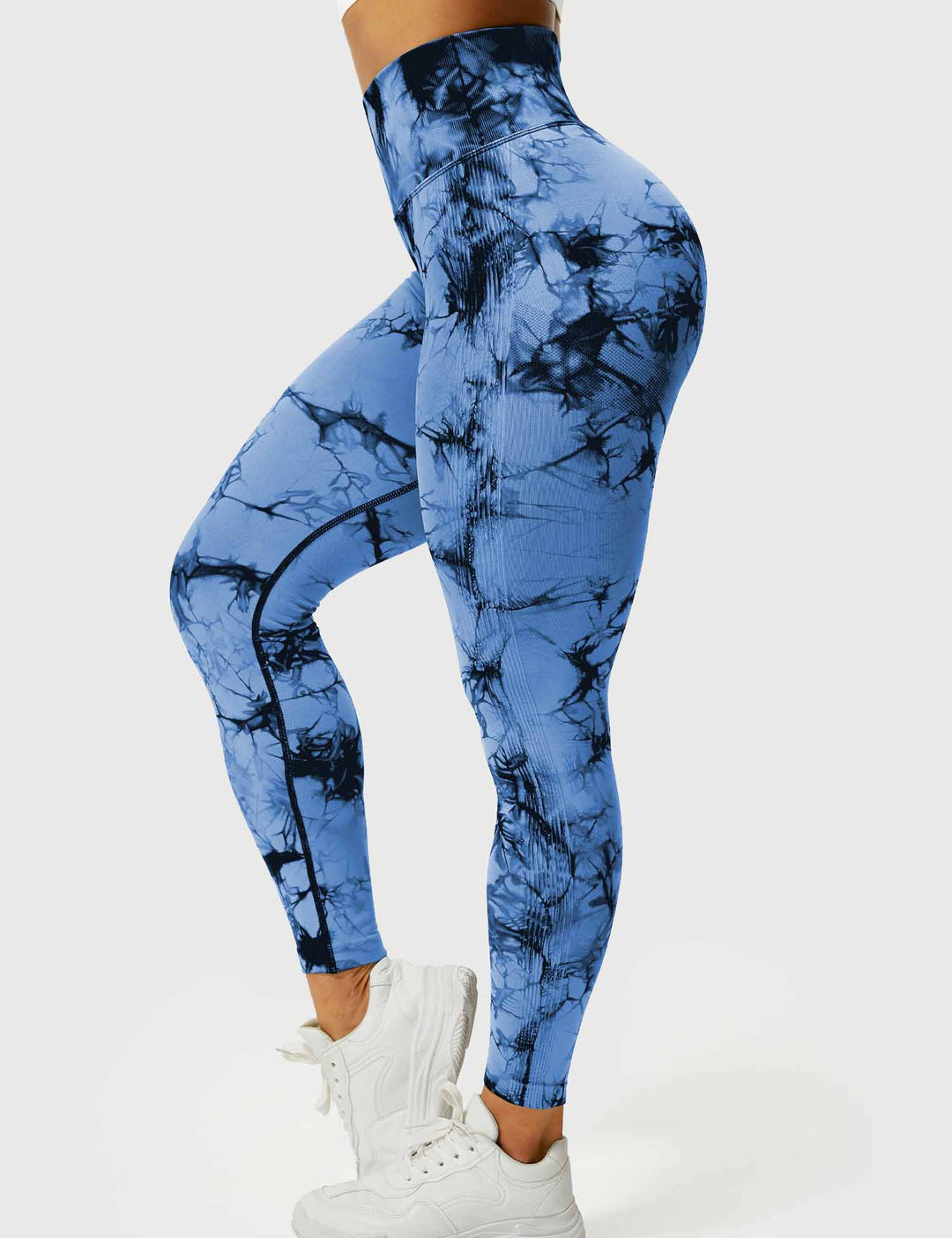 Leggings de sport pour femmes sans couture avec taille haute – opaque, sculptant la silhouette et confortable