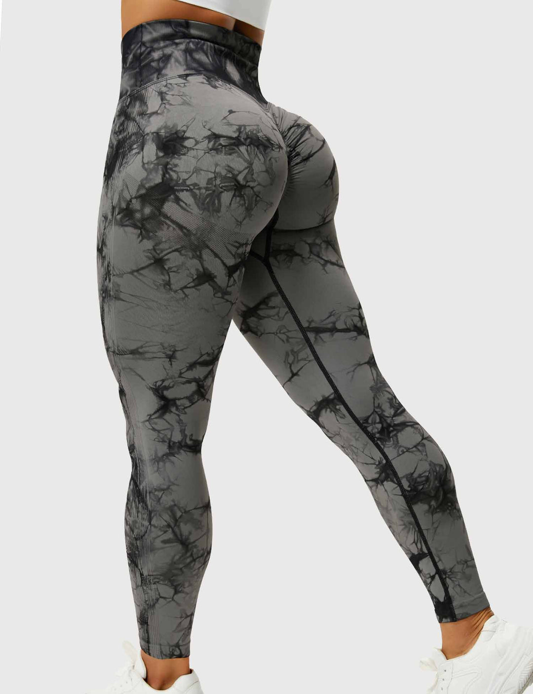 Leggings de sport pour femmes sans couture avec taille haute – opaque, sculptant la silhouette et confortable