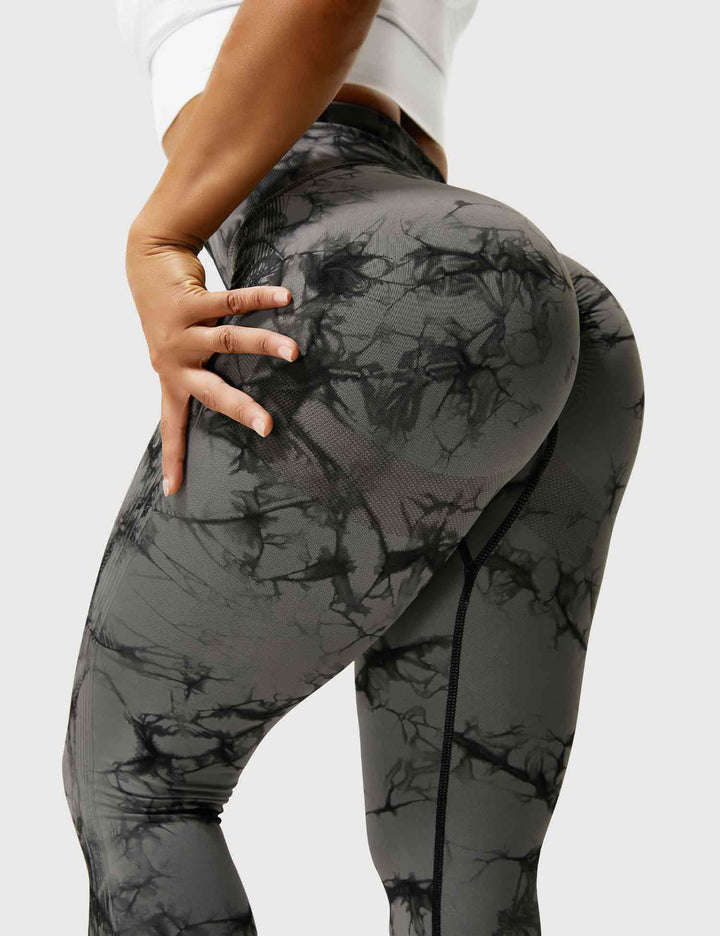 Leggings de sport pour femmes sans couture avec taille haute – opaque, sculptant la silhouette et confortable