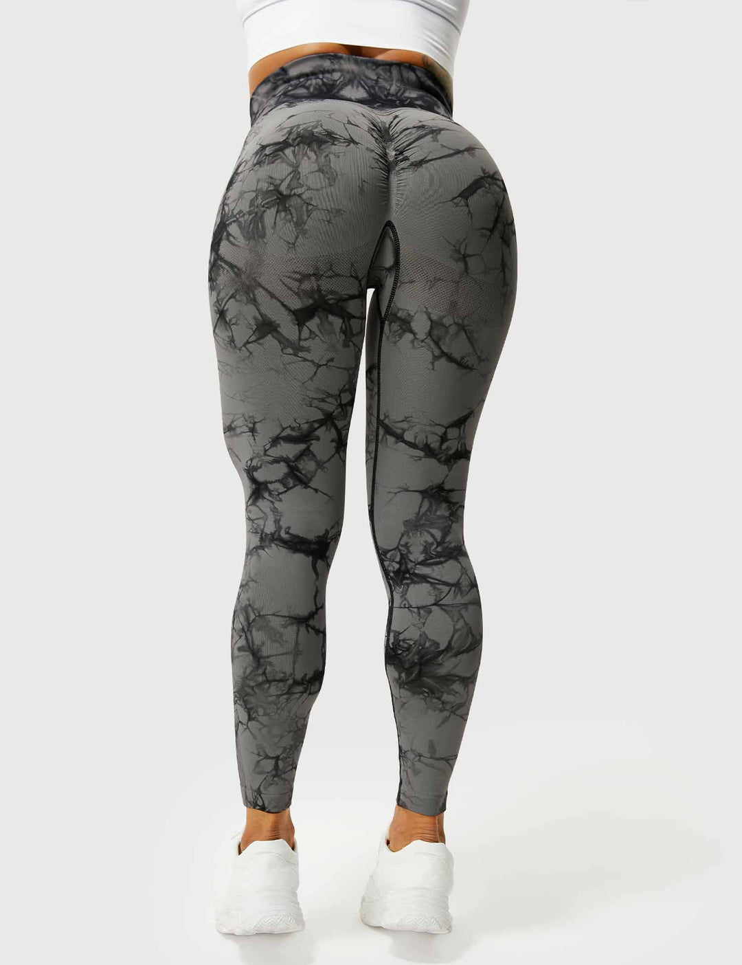 Leggings de sport pour femmes sans couture avec taille haute – opaque, sculptant la silhouette et confortable