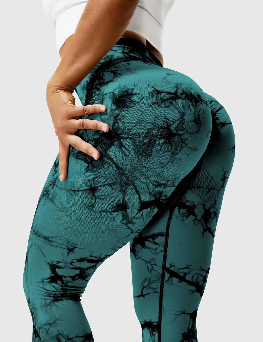 Leggings de sport pour femmes sans couture avec taille haute – opaque, sculptant la silhouette et confortable