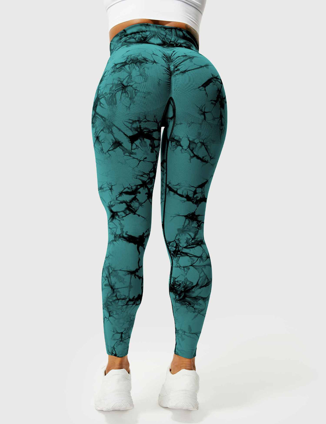 Leggings de sport pour femmes sans couture avec taille haute – opaque, sculptant la silhouette et confortable