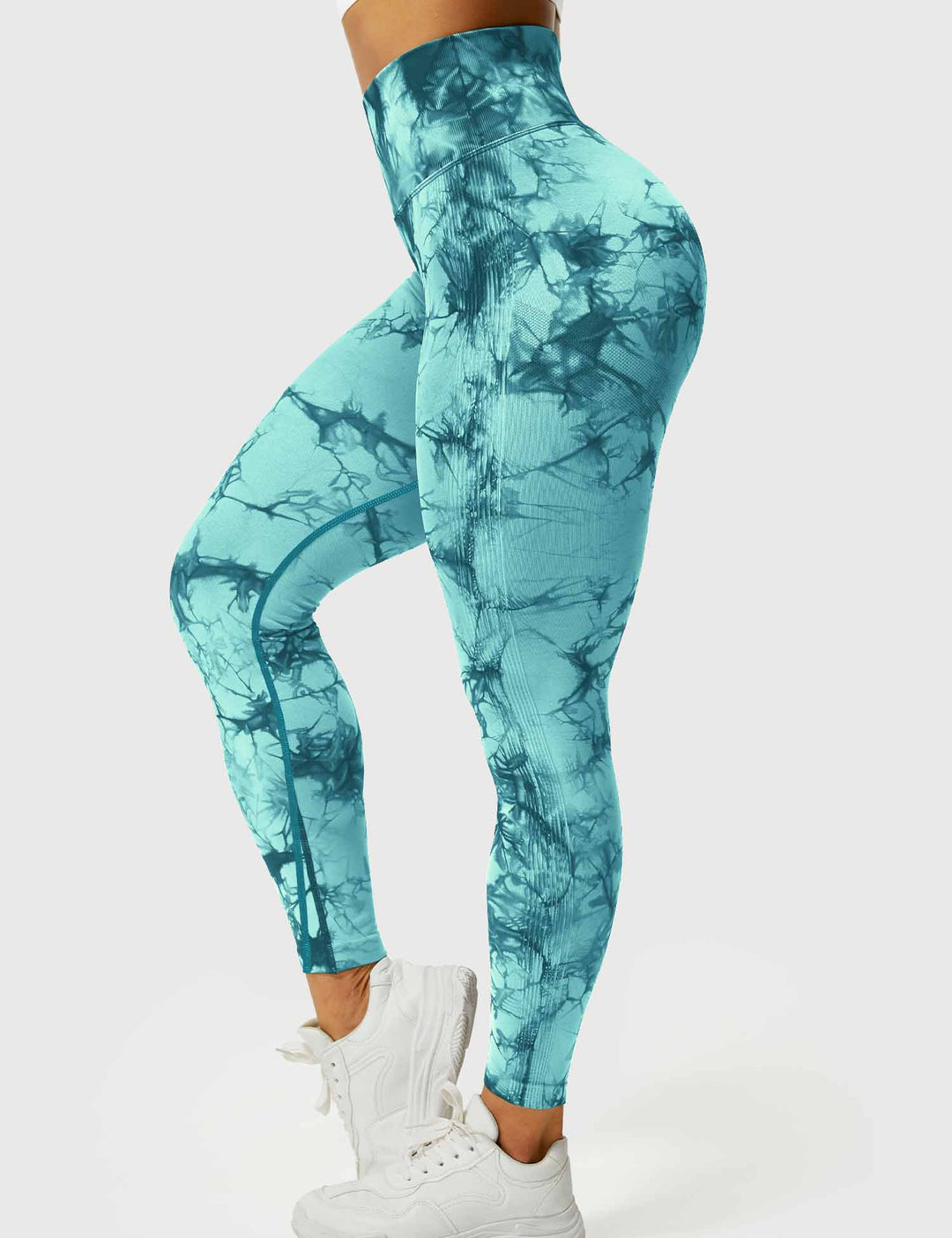 Leggings de sport pour femmes sans couture avec taille haute – opaque, sculptant la silhouette et confortable