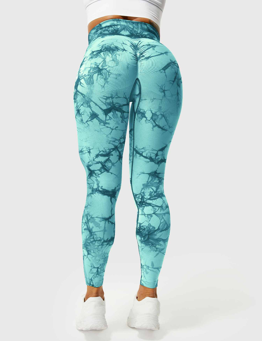 Leggings de sport pour femmes sans couture avec taille haute – opaque, sculptant la silhouette et confortable