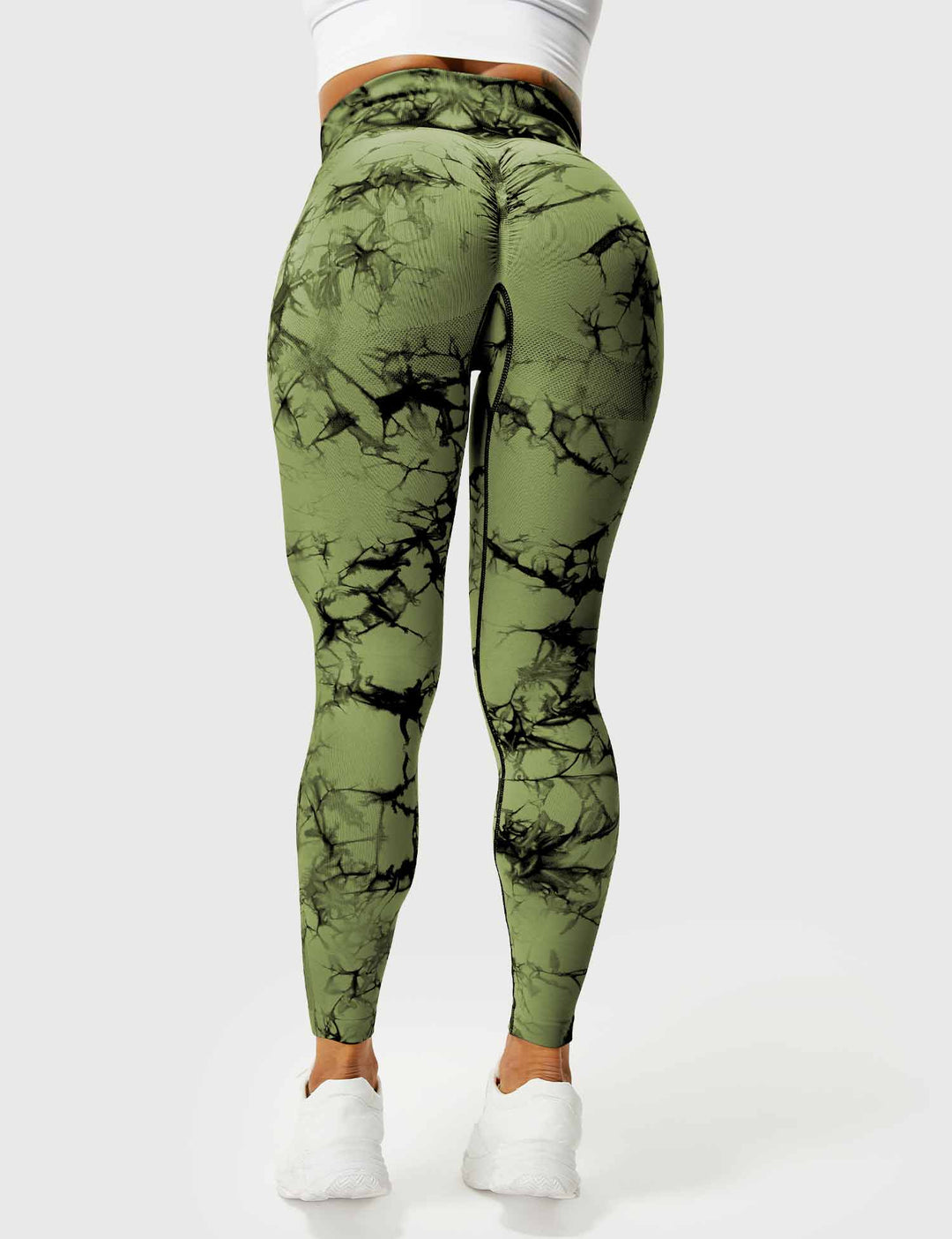 Leggings de sport pour femmes sans couture avec taille haute – opaque, sculptant la silhouette et confortable