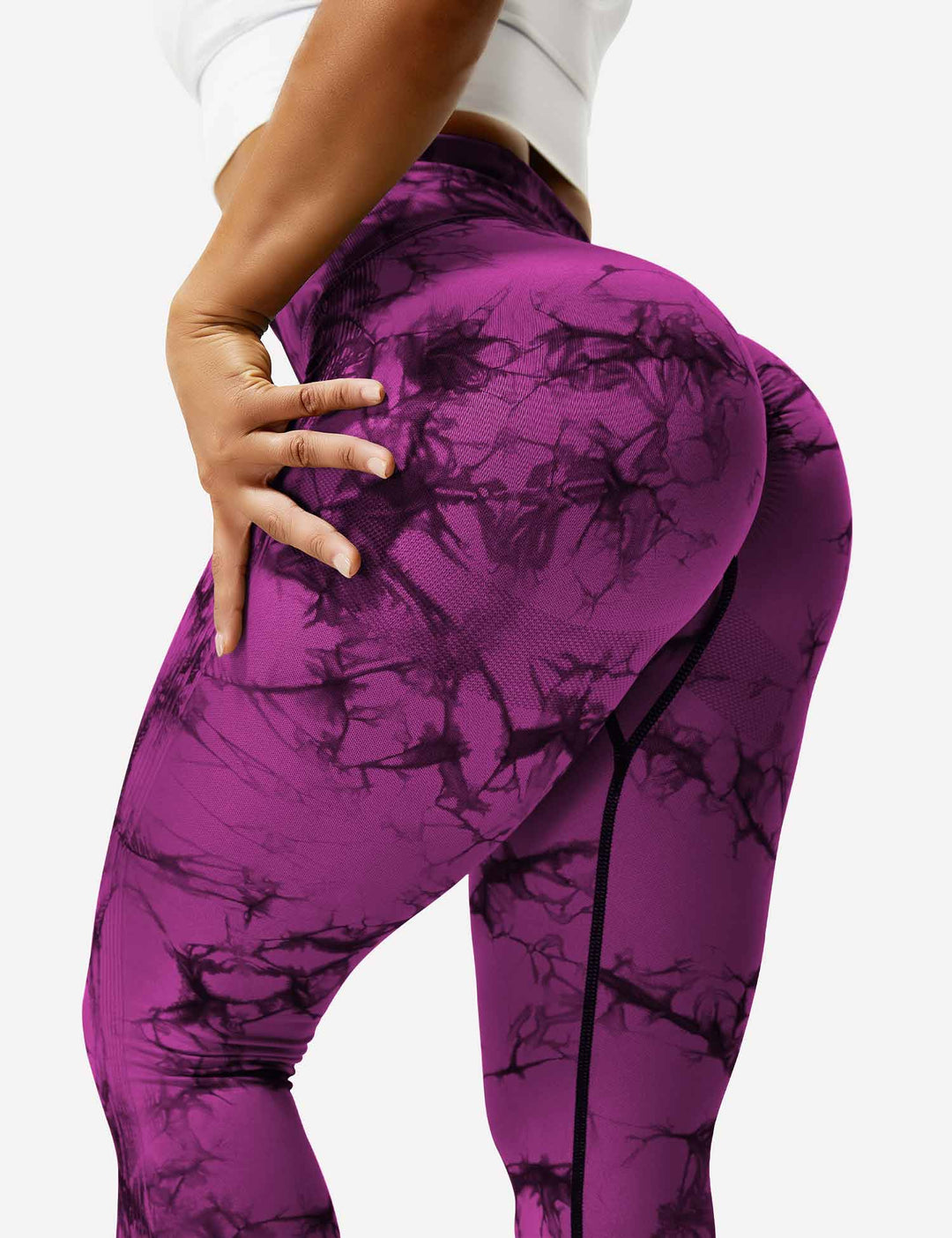Leggings de sport pour femmes sans couture avec taille haute – opaque, sculptant la silhouette et confortable
