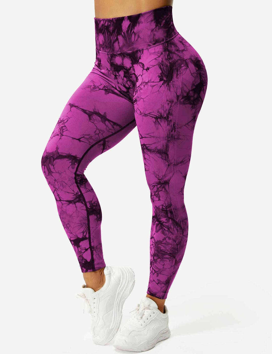 Leggings de sport pour femmes sans couture avec taille haute – opaque, sculptant la silhouette et confortable