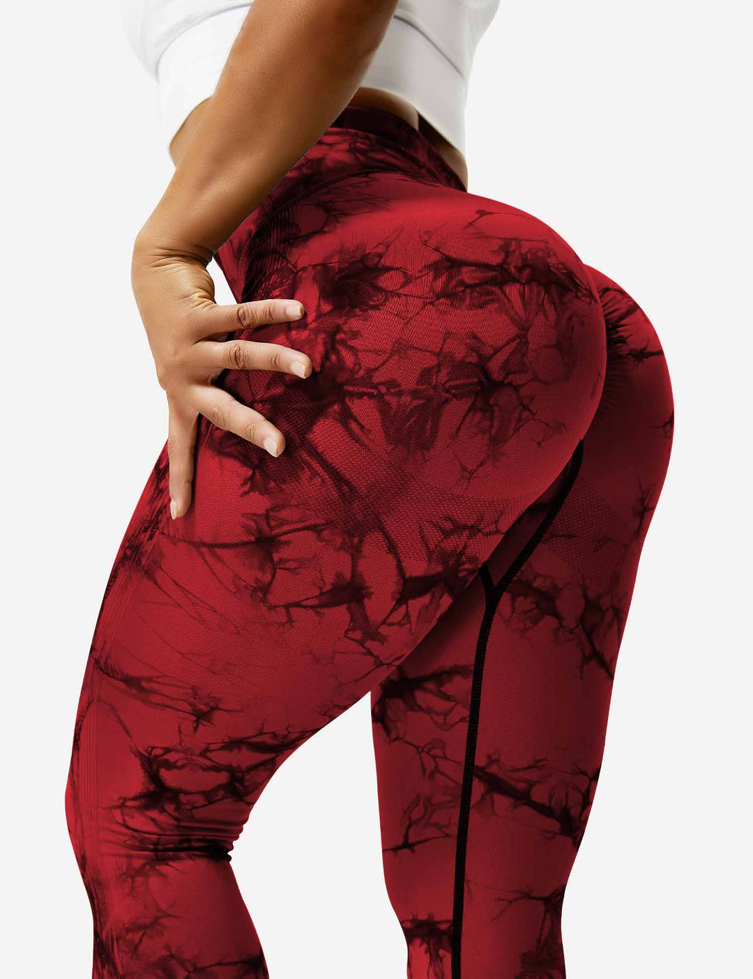 Leggings de sport pour femmes sans couture avec taille haute – opaque, sculptant la silhouette et confortable