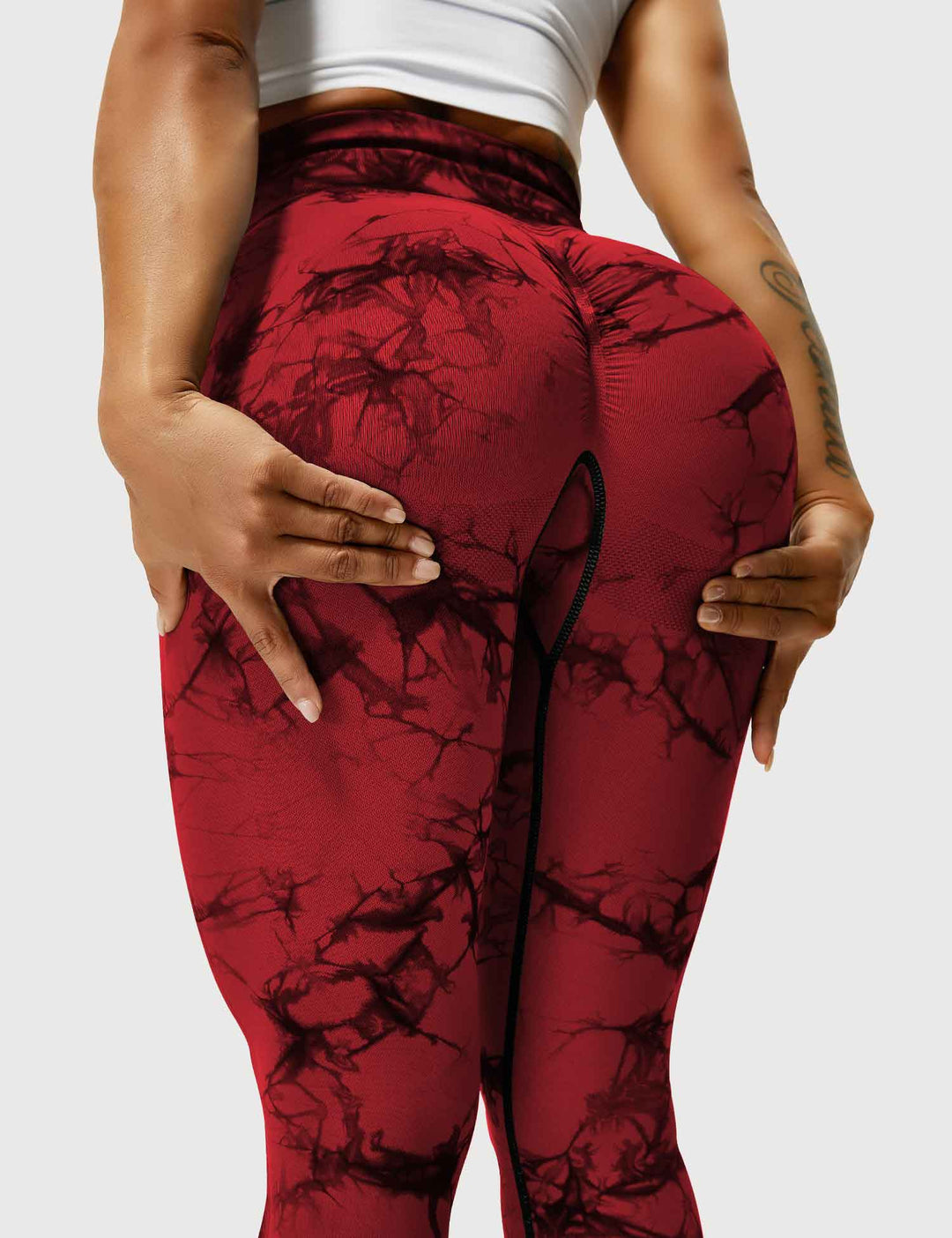 Leggings de sport pour femmes sans couture avec taille haute – opaque, sculptant la silhouette et confortable