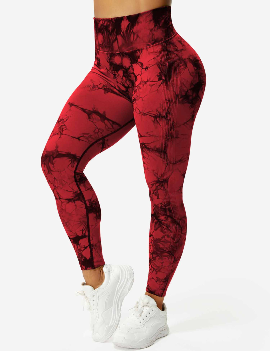 Leggings de sport pour femmes sans couture avec taille haute – opaque, sculptant la silhouette et confortable