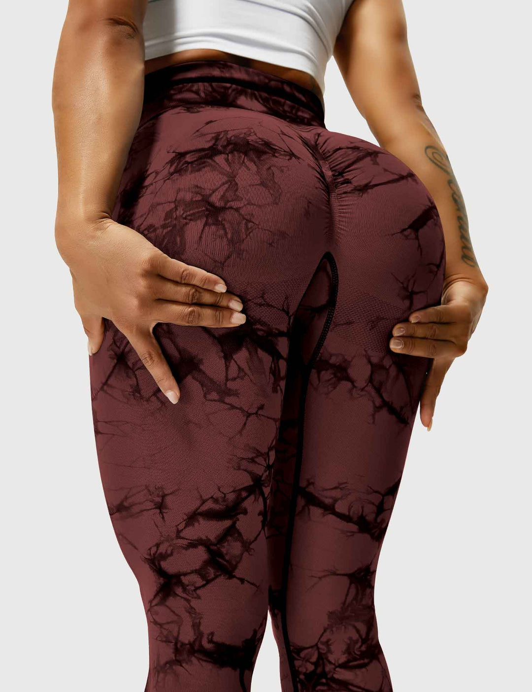 Leggings de sport pour femmes sans couture avec taille haute – opaque, sculptant la silhouette et confortable