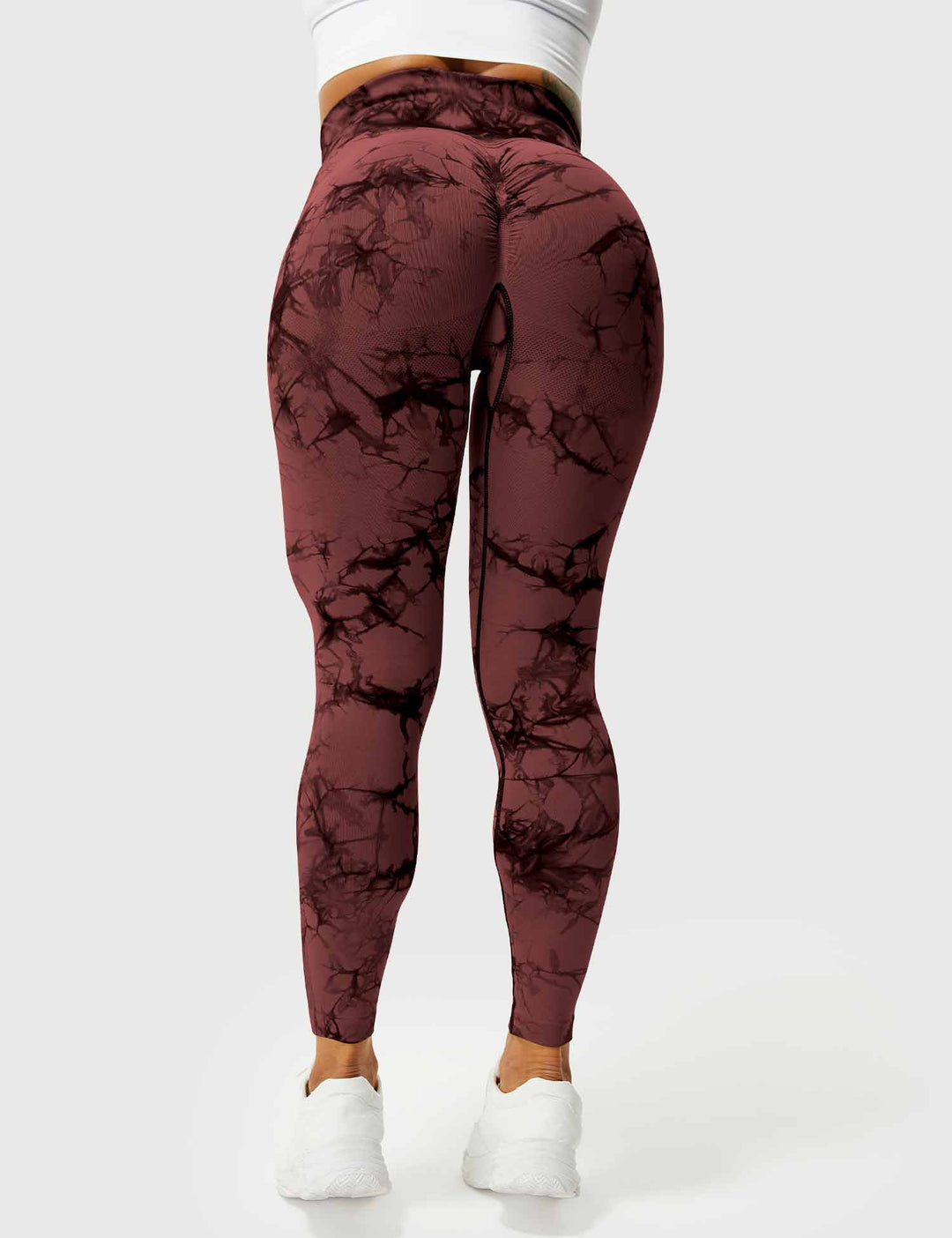 Leggings de sport pour femmes sans couture avec taille haute – opaque, sculptant la silhouette et confortable