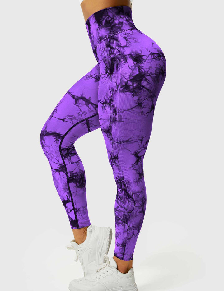 Leggings de sport pour femmes sans couture avec taille haute – opaque, sculptant la silhouette et confortable