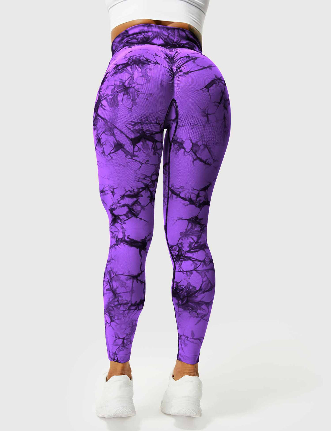 Leggings de sport pour femmes sans couture avec taille haute – opaque, sculptant la silhouette et confortable