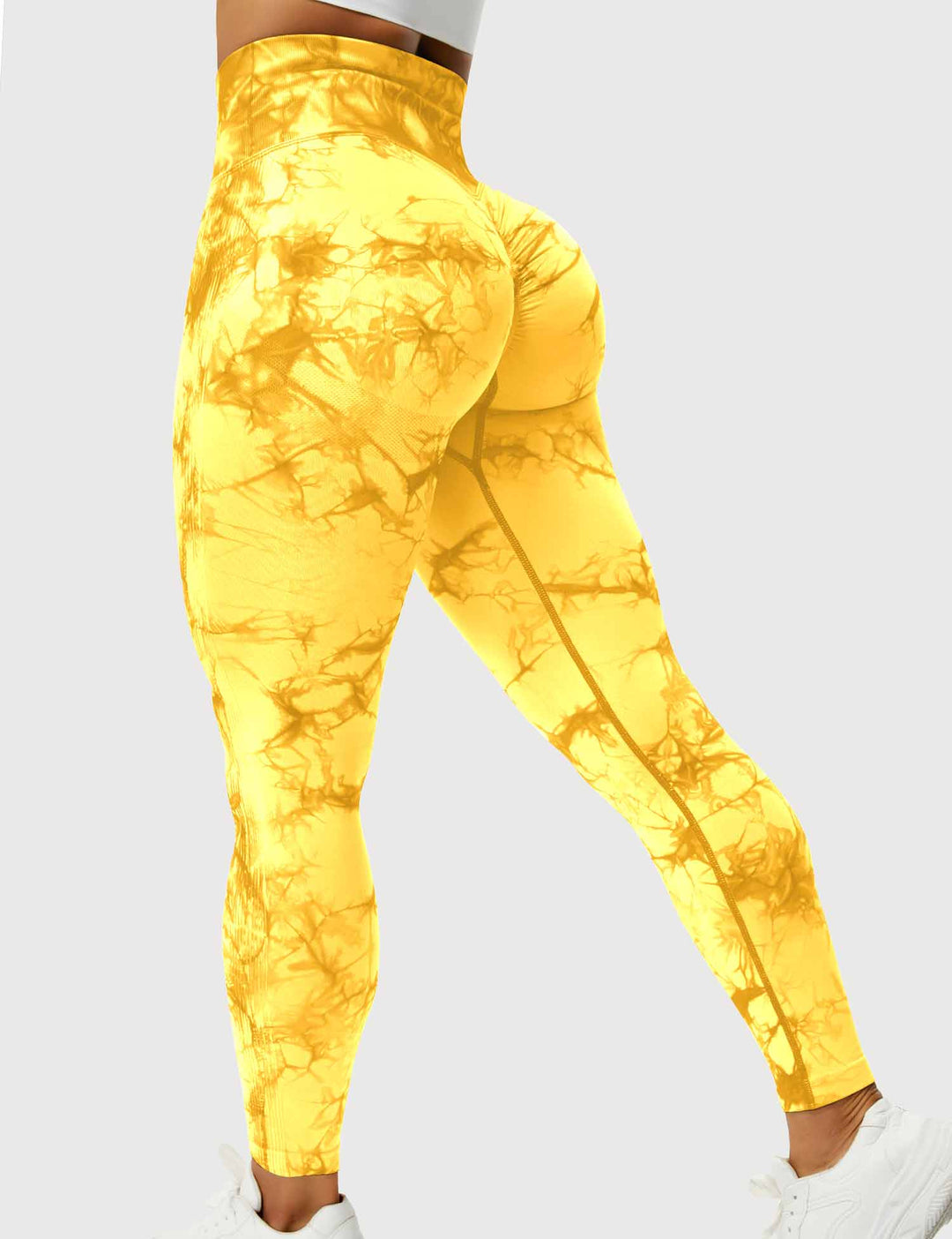 Leggings de sport pour femmes sans couture avec taille haute – opaque, sculptant la silhouette et confortable
